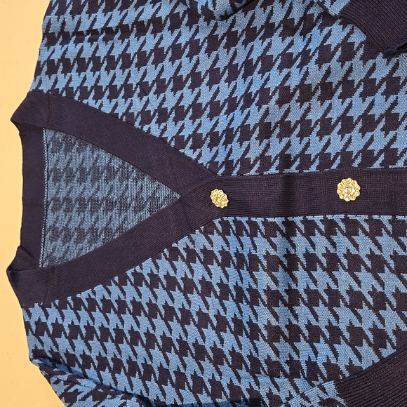 MEENEW v neck sweater dress, blue, size XL, new without tag - Picture 5 of 7